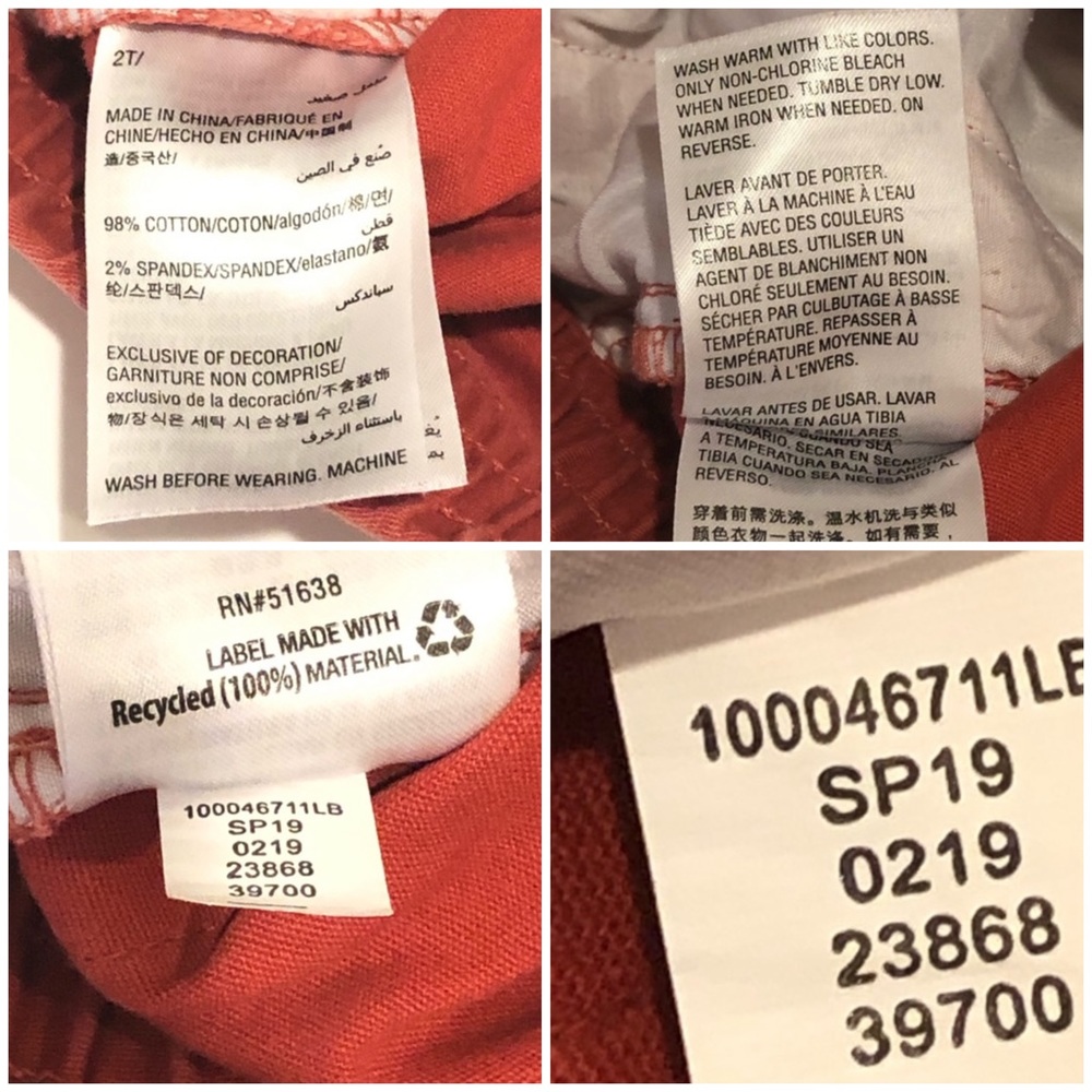 Epic Threads Boys Cuffed Light Red Shorts Size 2T - Picture 6 of 8